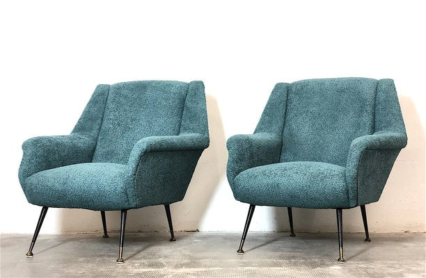 Armchairs attributed to Gigi Radice for Minotti, 1960s, Set of 2-FQG-1756593