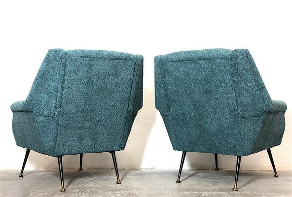 Armchairs attributed to Gigi Radice for Minotti, 1960s, Set of 2-FQG-1756593