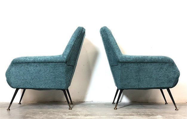 Armchairs attributed to Gigi Radice for Minotti, 1960s, Set of 2-FQG-1756593