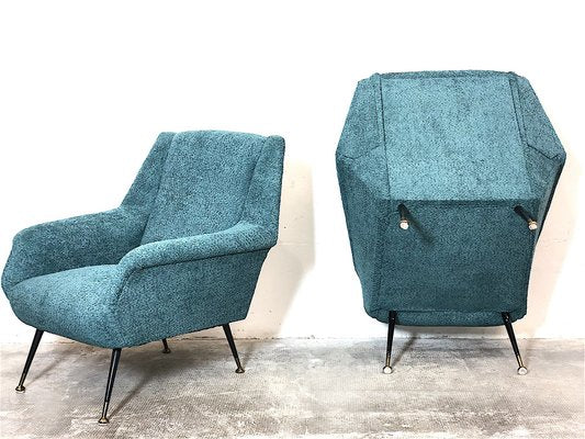 Armchairs attributed to Gigi Radice for Minotti, 1960s, Set of 2-FQG-1756593