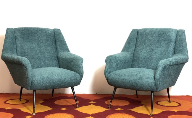 Armchairs attributed to Gigi Radice for Minotti, 1960s, Set of 2-FQG-1756593