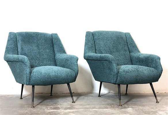 Armchairs attributed to Gigi Radice for Minotti, 1960s, Set of 2-FQG-1756593