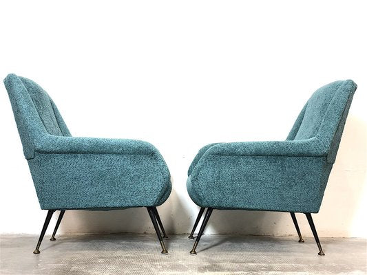 Armchairs attributed to Gigi Radice for Minotti, 1960s, Set of 2-FQG-1756593