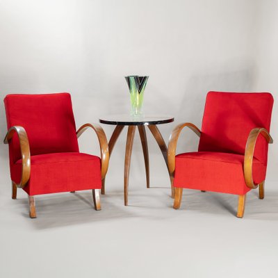 Armchairs attributed to Henry Halabala from Up Závody, 1930s, Set of 2-QMD-1661638