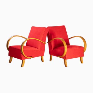 Armchairs attributed to Henry Halabala from Up Závody, 1930s, Set of 2-QMD-1661638