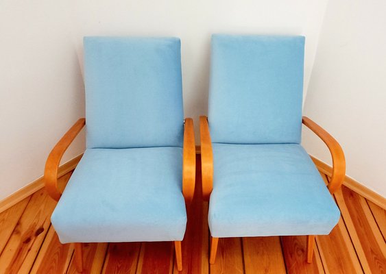 Armchairs attributed to Jaroslav Šmidek for Ton, Czechoslovakia, 1960s, Set of 2-DHD-1401133