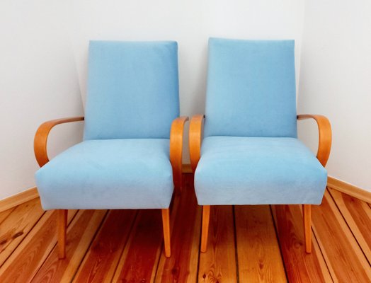 Armchairs attributed to Jaroslav Šmidek for Ton, Czechoslovakia, 1960s, Set of 2-DHD-1401133