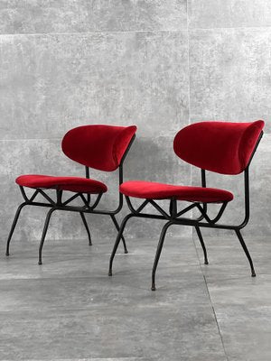 Armchairs by Gastone Rinaldi, 1950s, Set of 4-RAF-1371636