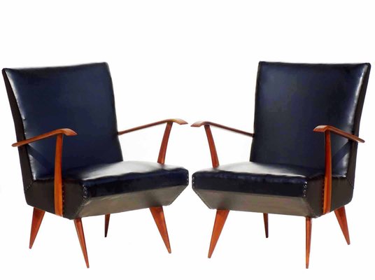 Armchairs by Giulia Veronesi, 1950s, Set of 2-KGD-820143