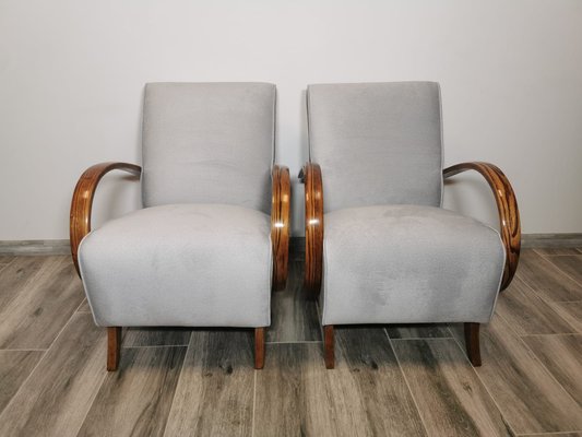 Armchairs by Jindrich Halabala, 1940s, Set of 2-QJA-1741781