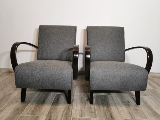 Armchairs by Jindrich Halabala, 1940s, Set of 2-QJA-1730505