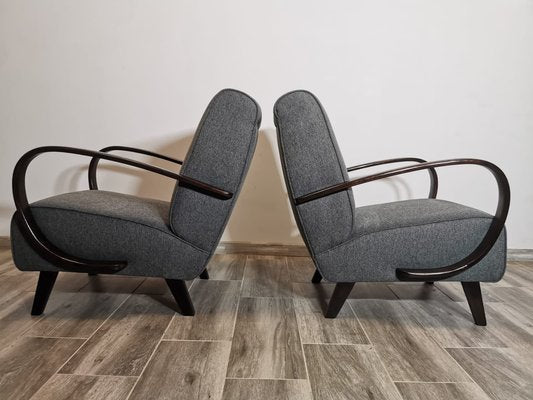 Armchairs by Jindrich Halabala, 1940s, Set of 2-QJA-1730505