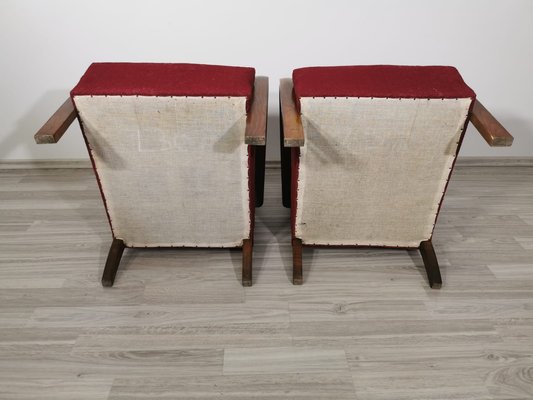 Armchairs by Jindrich Halabala for Up Závody, 1960s, Set of 2-QJA-1637137