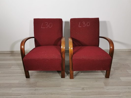 Armchairs by Jindrich Halabala for Up Závody, 1960s, Set of 2-QJA-1637137