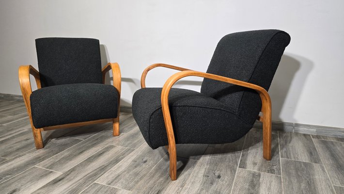 Armchairs by K. Kozelka & A. Kropacek, 1950s, Set of 2-QJA-2034765