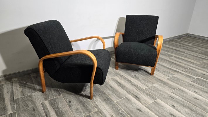 Armchairs by K. Kozelka & A. Kropacek, 1950s, Set of 2-QJA-2034765