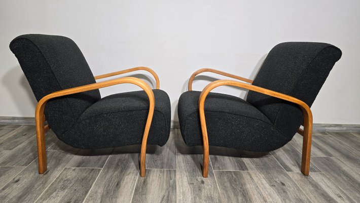 Armchairs by K. Kozelka & A. Kropacek, 1950s, Set of 2-QJA-2034765