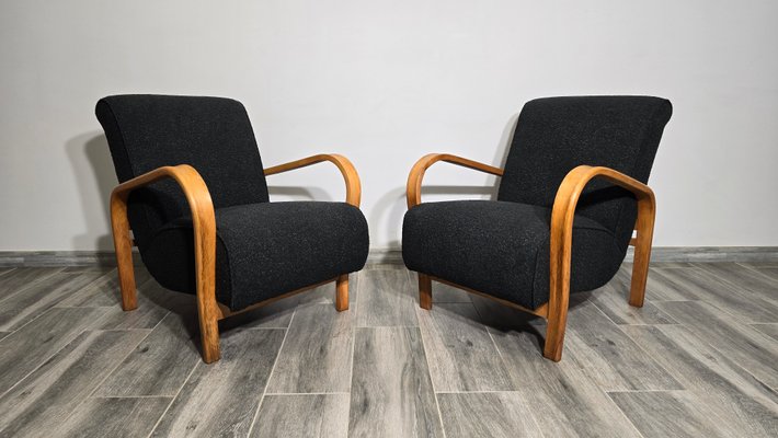 Armchairs by K. Kozelka & A. Kropacek, 1950s, Set of 2-QJA-2034765