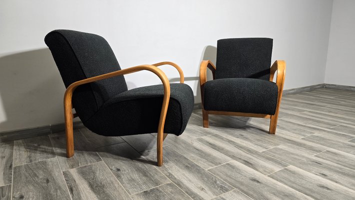 Armchairs by K. Kozelka & A. Kropacek, 1950s, Set of 2-QJA-2034765