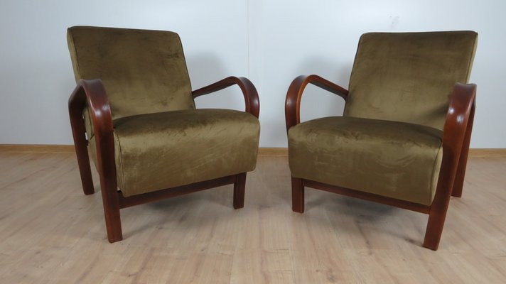 Armchairs by K. Kozelka & A. Kropacek, Set of 2-QJA-1083126