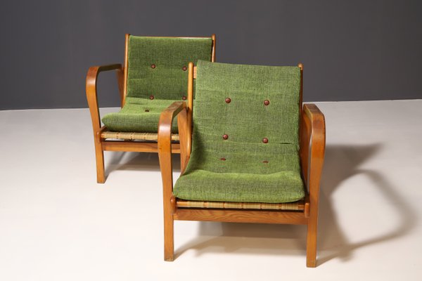 Armchairs by Kropáček and Koželka for Interior Prague, 1940s, Set of 2-HXT-2042074