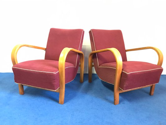 Armchairs by Kropáček and Taner, 1950s, Set of 2-JXK-1174762