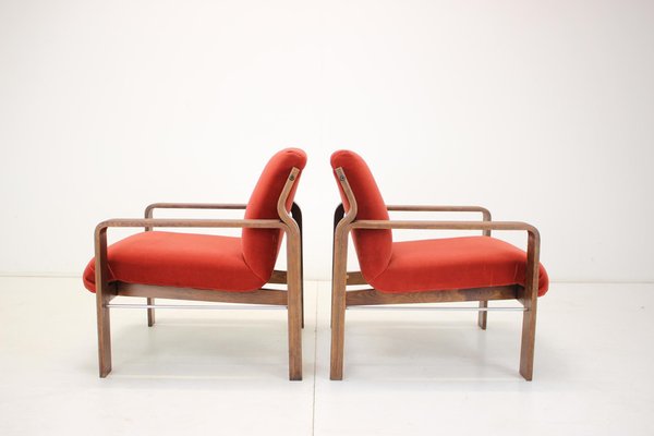 Armchairs by Ludvík Volák for Dřevopodnik Holešov, 1960s, Set of 2-TZ-1098757