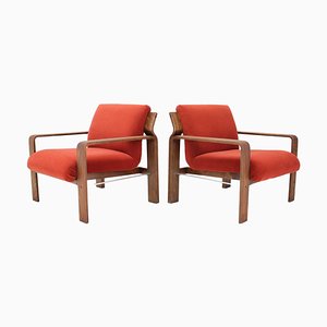 Armchairs by Ludvík Volák for Dřevopodnik Holešov, 1960s, Set of 2-TZ-1098757