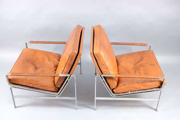 Armchairs by Preben Fabricius & Jørgen Kastholm for Kill International, 1960s, Set of 2-CIP-853496