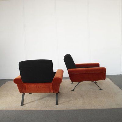 Armchairs by Sergio Saporiti for Saporiti Besnate Italia Brothers, 1960s, Set of 2-JQO-1732298