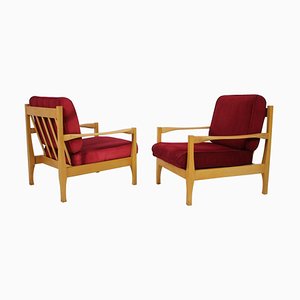 Armchairs, Czechoslovakia, 1970s, Set of 2-TZ-844108