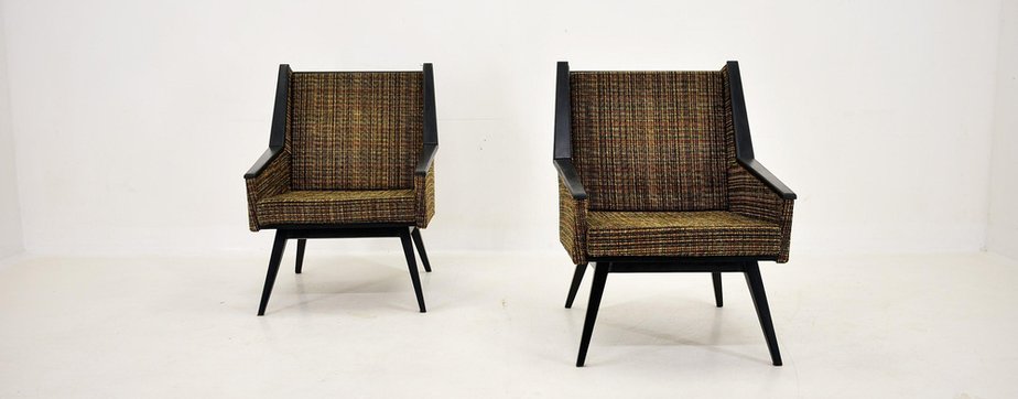 Armchairs, Former Czechoslovakia, 1950s, Set of 2-TZ-1791908