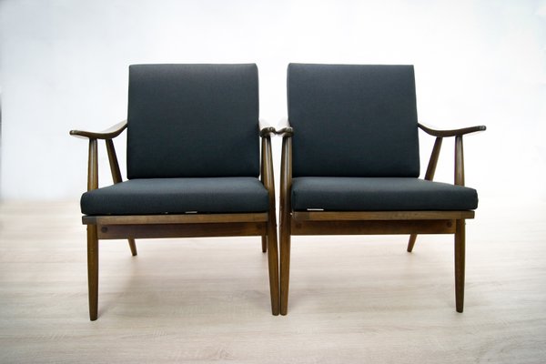 Armchairs from TON, 1960s, Set of 2-NIT-583496