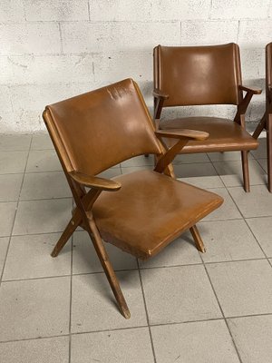 Armchairs from Vera, Italy, 1960s, Set of 4-JHL-1723982