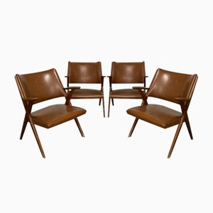 Armchairs from Vera, Italy, 1960s, Set of 4-JHL-1723982