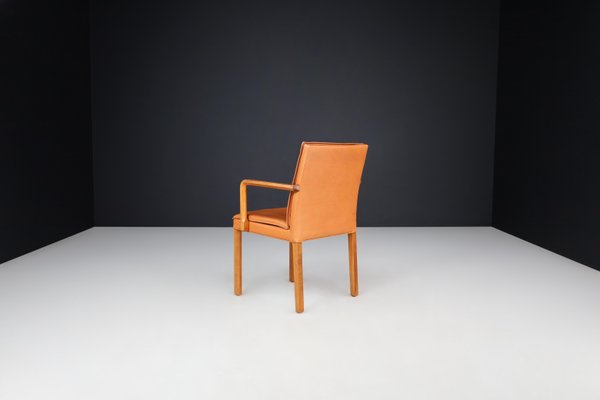 Armchairs in Bentwood and Cognac Leather attributed to Walter Knoll for Walter Knoll / Wilhelm Knoll, Germany, 1970a, Set of 2-TRW-1733717