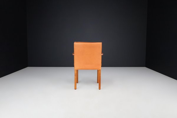 Armchairs in Bentwood and Cognac Leather attributed to Walter Knoll for Walter Knoll / Wilhelm Knoll, Germany, 1970a, Set of 2-TRW-1733717