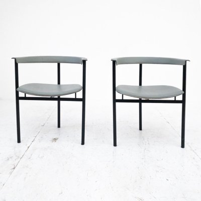 Armchairs in Leather by Enrico Pellizzoni, Set of 2-UPW-1446293