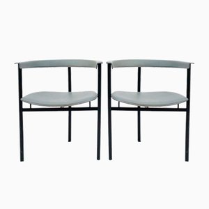 Armchairs in Leather by Enrico Pellizzoni, Set of 2-UPW-1446293