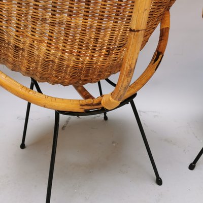 Armchairs in Rattan, Set of 2-VJY-1407280