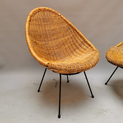 Armchairs in Rattan, Set of 2-VJY-1407280