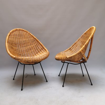 Armchairs in Rattan, Set of 2-VJY-1407280