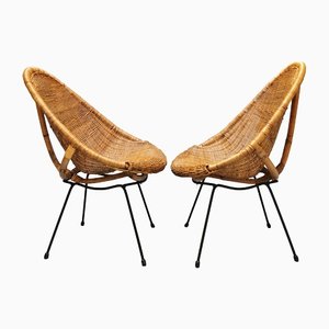 Armchairs in Rattan, Set of 2-VJY-1407280