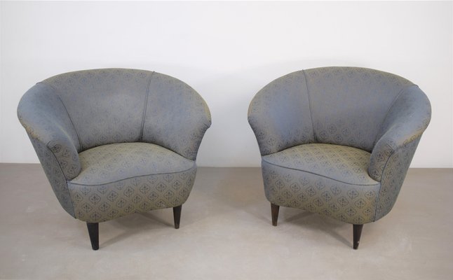 Armchairs in Style of Ico Parisi, Italy, 1950s, Set of 2-AOL-1288973