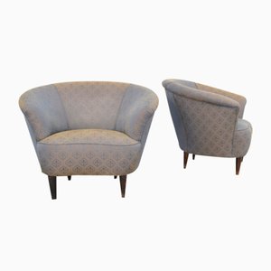 Armchairs in Style of Ico Parisi, Italy, 1950s, Set of 2-AOL-1288973