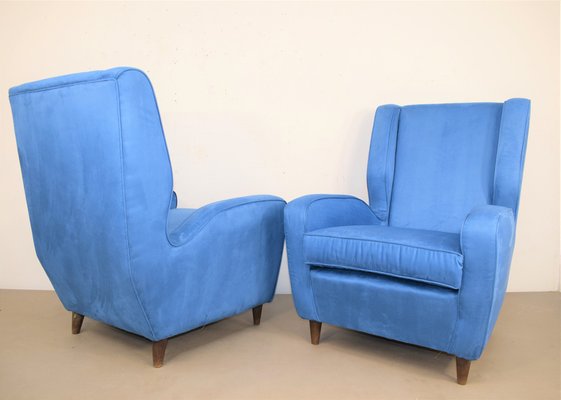 Armchairs in the Style of Melchiorre Bega, Italy, 1950s, Set of 2-AOL-1068877