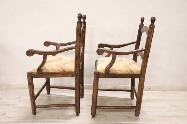 Armchairs in Walnut, 18th Century, Set of 2-DCO-1757162