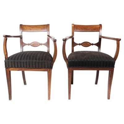 Armchairs of Mahogany, 1860s, Set of 2-UY-1005714