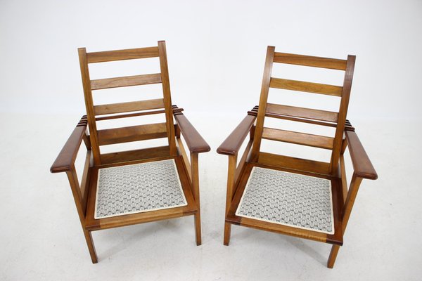 Armchairs & Stools by Antonin Heythum, Czechoslovakia, 1930s, Set of 4-TZ-659707