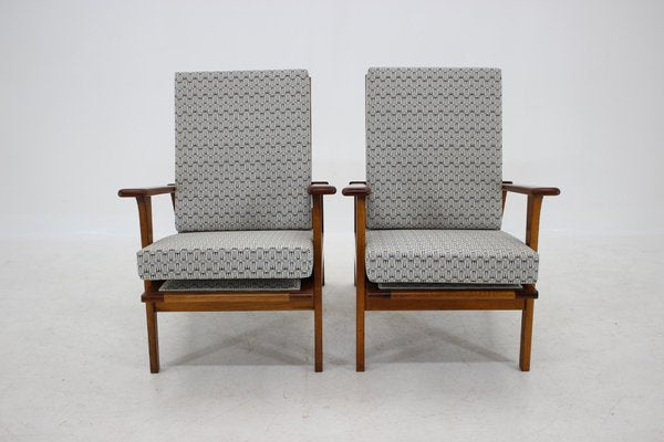 Armchairs & Stools by Antonin Heythum, Czechoslovakia, 1930s, Set of 4-TZ-659707